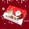 24PCS Christmas Cookie Boxes for Gift Giving, White Christmas Bakery Boxes with Window, Christmas Treat Boxes for Mini Cake Pastry Dessert Cupcakes Candy Donut